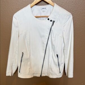 Helmut Lang Asymmetric Zip Denim Jacket